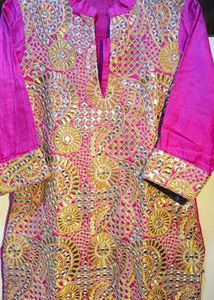 Embroidered Indian Rani Suit