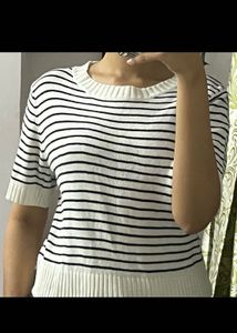 Black And White Strips Top