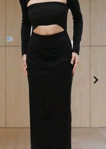 Chic Black Cutout Maxi Dress