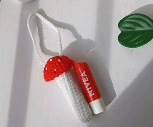 Crochet Lip Balm Holder 🍄