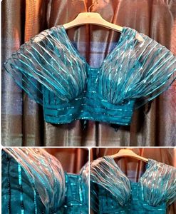 Elegant Teal Blouse