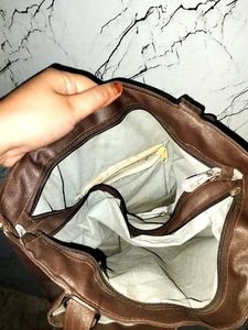 Hand &amp; Shoulder Bag Coffee Brown Colour