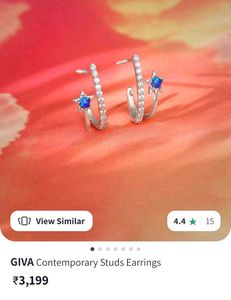 Azure Star Crawler Earrings 925 silver,BRAND NEW