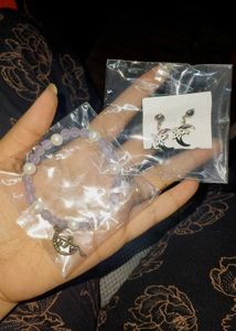earrings and bracelet combo