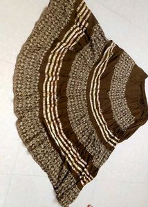 Boho Brown Striped Skirt