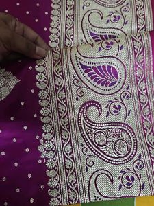 Elegant Purple banarasi Saree
