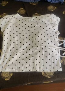 Polka Dot Print Top