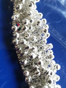 Silver Anklet with Tiny Bells