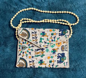 Ethnic Print Clutch