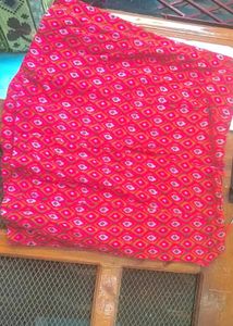 Jaipuri Dyed Cotton Blend Mini Skirt