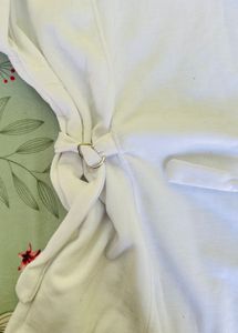 white hoodie dress