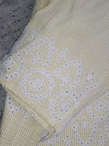 Yellow Top Pure Cotton Summer 🏝️