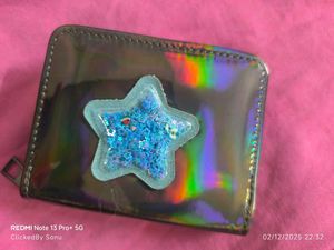 Grab Sale% Star Shimmer Wallet for Kids(1 pc multi