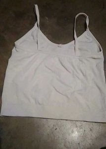 White Spaghetti Strap Tank