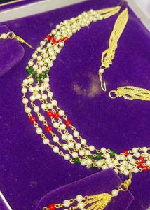 Pearl Necklace &amp; Earring Set