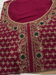 Maroon Embroidered Salwar Kameez
