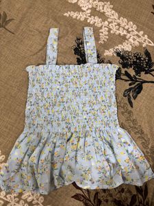 Floral  Top With Shrug