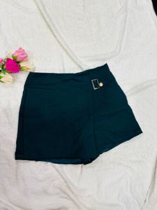 Women Green Skort