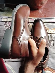 Baseman Branded Artificial Leather Shoes 42 Size