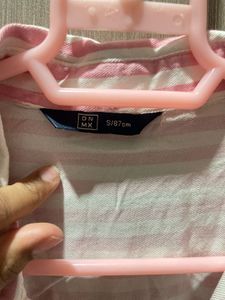Stripped Pink Long Shirt