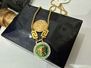 Versace Chain Pendant 18k Gold Plated Anti Tarnish