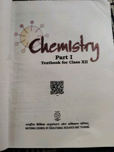 Class XII Chemistry textbook part-I