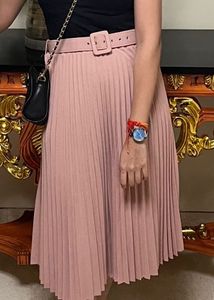 Pleated Midi Skirt