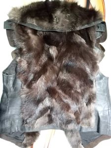 Stylish Fur &amp; Leather Vest