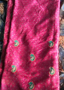 Elegant Embroidered Silk Saree