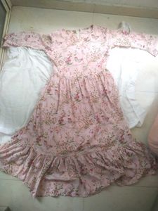 Pink Floral Frock