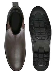 Brown Leather Chelsea Boots