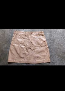 Tan Mini Skirt