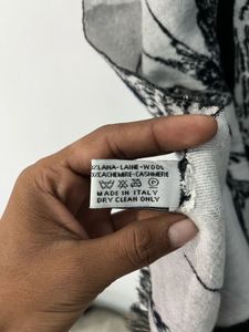 Mc Queen Black &amp; White Scarf