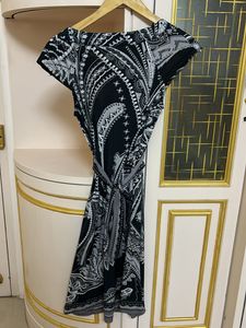 Printed Boat Neck Dress