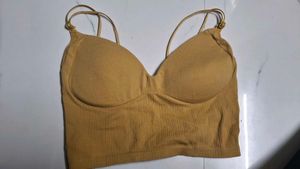 Ribbed Mustard Bralette