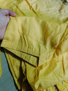 Yellow Embellished Salwar Kameez Suit