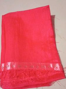Red Embellished Saree