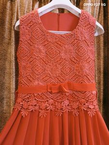 Elegant Coral Maxi Dress