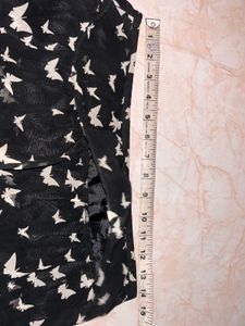 Butterfly Ruffle Mini Skirt🕷️🕶️🎬🖤