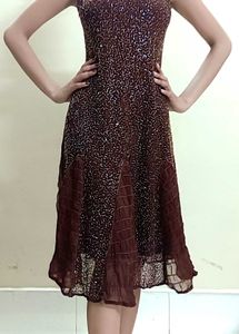 Brown Party Wear Dress 🤎