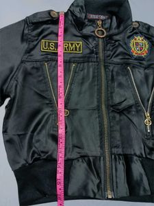 Stylish Black Crop Jacket Small