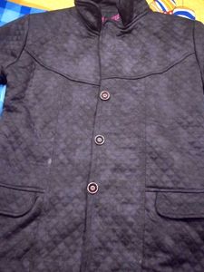 Quilted Button-Up Jacket