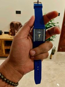 Forest Blue Tank Watch