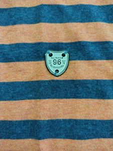 All Rugged Striped Polo Shirt - Medium