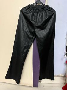 Faux Leather Flare Pants