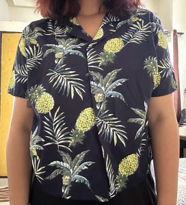 Beach Pineapple Half Sleeve Shirt