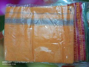 Handloom Fabric Pure Cotton Dhoti Jode