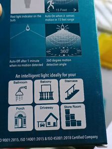 Motion Sensor Led Bulb