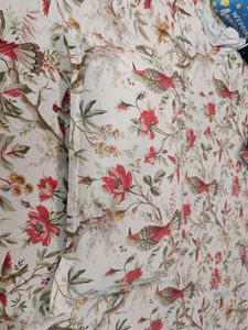 Floral Bird Print Bedding Set