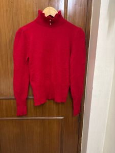 Red Turtleneck Sweater